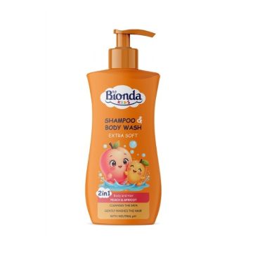 Bionda Kids Шампоан и дуя-гел за деца с аромат на праскова и кайсия x500 мл
