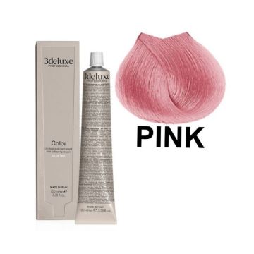 3Deluxe Colour Трайна боя за коса с арганово масло и екстракт от невен, цвят Pink
