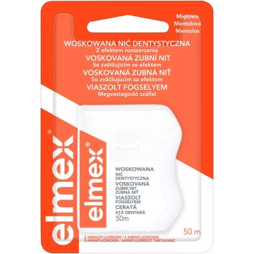 Elmex Восъчен конец за зъби с ментов аромат х50 м