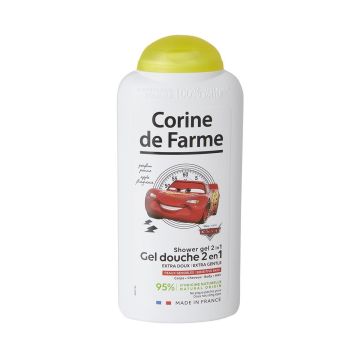 Corine de Farme Disney Cars Нежен душ гел 2 в 1 за коса и тяло за деца x300 мл