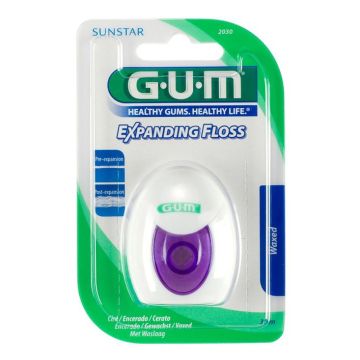 GUM Expanding Floss Разширяващ се конец за зъби x30 м