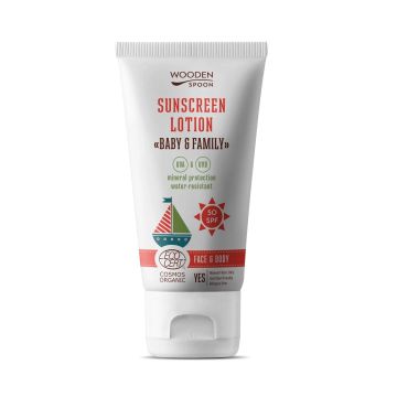 Wooden Spoon Слънцезащитен лосион лице и тяло за цялото семейство SPF50 х100 мл