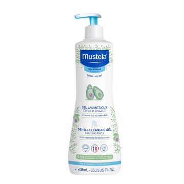 Mustela Нежен измиващ гел за коса и тяло за бебета и деца за нормална кожа x750 мл