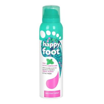 Agiva Happy Foot Active Fresh Дезодориращ спрей за крака при остра миризма х150 мл