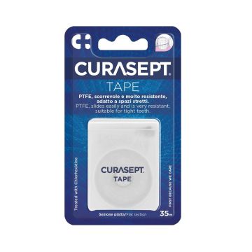 Curasept Tape Плосък конец за зъби с PTFE покритие х35 метра