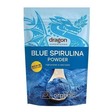 Синя спирулина на прах, Био х75 г Dragon Superfoods