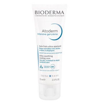Bioderma Atoderm Интензивен, облекчаващ сърбежа и възстановяващ гел-крем за много суха, раздразнена и атопична кожа x75 мл