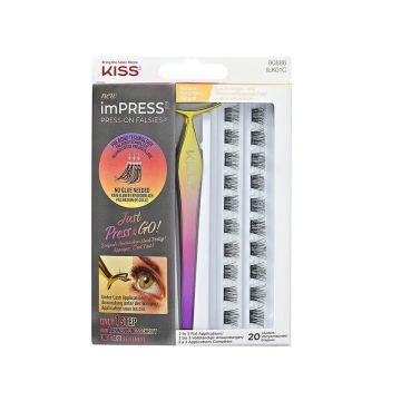 Kiss Impress Press-On Falsies Изкуствени мигли на снопчета с апликатор