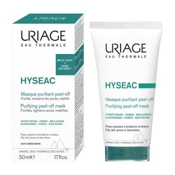 Uriage Hyseac Peel-Off Почистваща пилинг маска с отлепване за мазна кожа с несъвършенства x50 мл