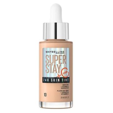 Maybelline Super Stay 24h Skin Tint Тониращ серум за лице с витамин C x30 мл, 10
