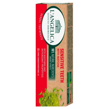 L' Angelica Matcha Паста за зъби с матча за чувствителни зъби x75 мл