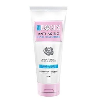 Nature of Agiva Roses [HAR] Hyalurose Anti-aging Крем за ръце с хиалуронова киселина x75 мл