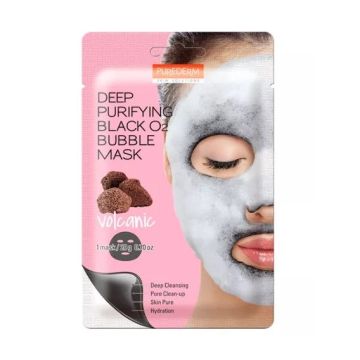 Adwin Purederm Почистваща кислородна маска за лице с вулканична пепел х1 брой