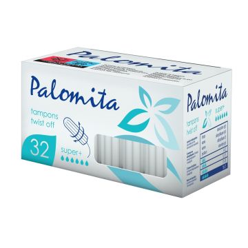 Palomita Дамски тампони, размер Super + Twist off х32 броя