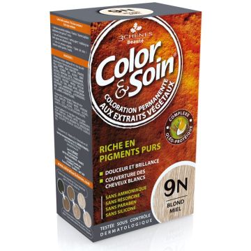 3Chenes Color & Soin Безамонячна боя за коса, цвят 9N Рус мед