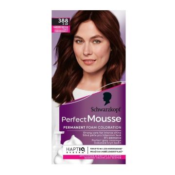 Schwarzkopf Perfect Mousse Трайна мус-боя без амоняк, 388 Dark Red Brown