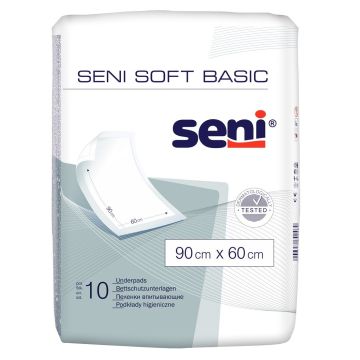 Seni Soft Basic Абсорбиращи хигиенни чаршафи, размер 90х60 см х10 броя