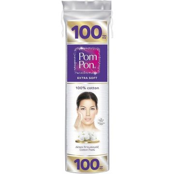 Pom Pon Тампони за почистване на грим х100 броя