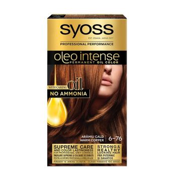 Syoss Oleo Intense Трайна Крем Боя за Коса без Амоняк 6-76 Топло Меден