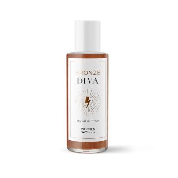 Wooden Spoon Bronze Diva Сухо олио за тяло с бронзов блясък х100 мл