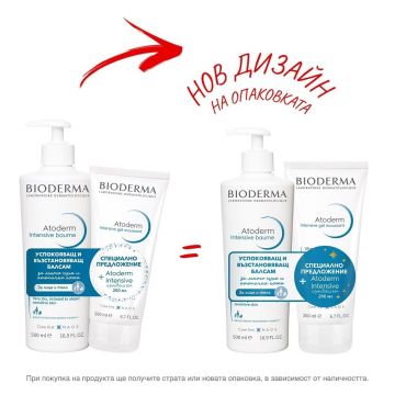 Bioderma Atoderm Промо комплект Възстановяващ балсам за суха и атопична кожа и Измиващ гел за лице