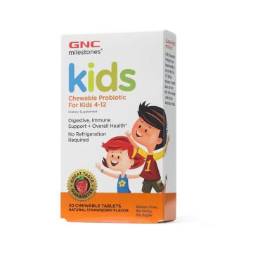 Пробиотик за деца от 4 до 12 години x30 дъвчащи таблетки GNC Kids
