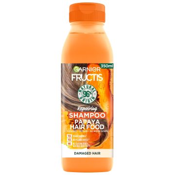 Garnier Fructis Papaya Hair Food Възстановяващ шампоан за увредена коса с папая х350 мл