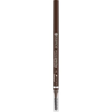Essence Micro Precise Водоустойчив молив за вежди с четка х1 брой, цвят 06 Dark Brown