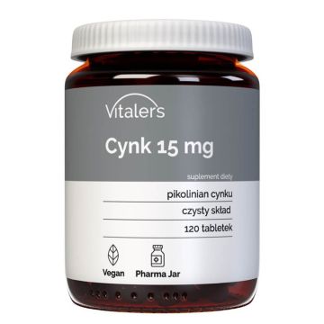 Цинк пиколинат 15 mg x120 таблетки Vitaler's