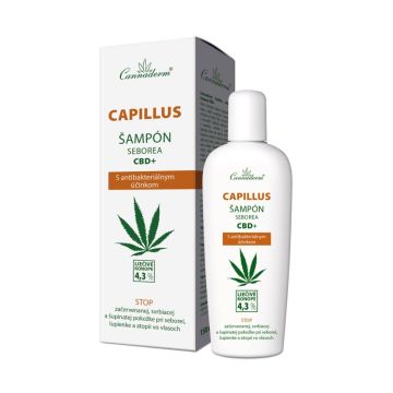 Cannaderm Capillus CBD+ Шампоан за коса против себорея с коноп x150 мл