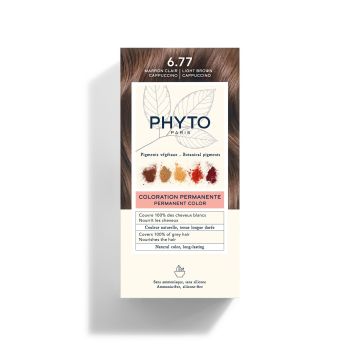 Phyto Color Дълготрайна боя за коса, 6.77 Light Brown Cappuccino