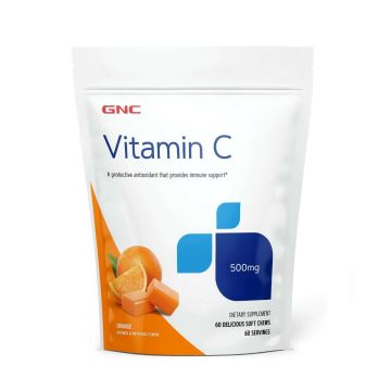 GNC Витамин C с вкус на портокал x60 меки дъвчащи таблетки