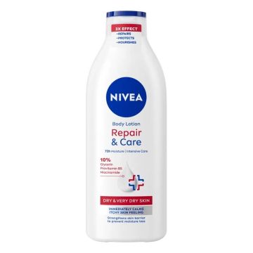 Nivea Body Repair & Care Лосион за тяло с 10% глицерин, провитамин B5 и ниацинамид x400 мл
