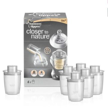 Tommee Tippee Closer to Nature Диспенсър за сухо мляко x260 мл - 6 броя