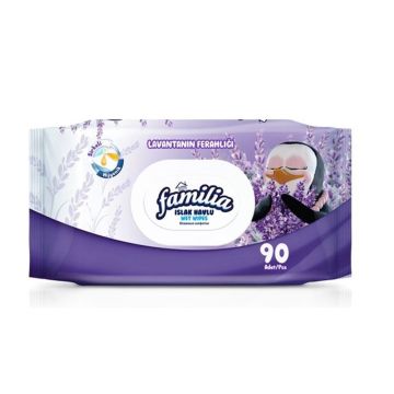 Familia Мокри кърпи с аромат на лавандула x90 броя