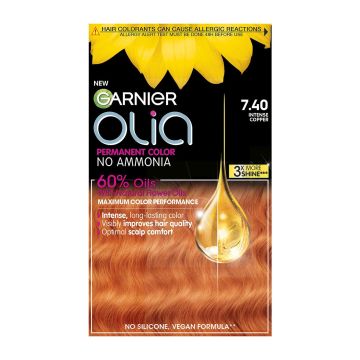 Garnier Olia Безамонячна боя за коса, 7.4 Intense Copper