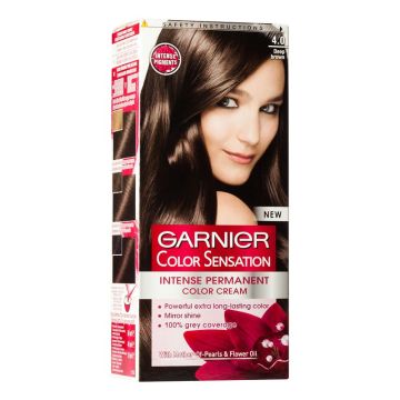 Garnier Color Sensation Трайна боя за коса, 4.0 Тъмно кафяво