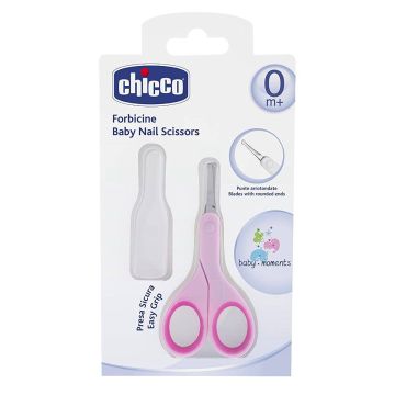 Chicco Бебешка ножичка за нокти за деца над 0 месеца - розова