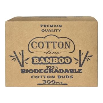 Cotton Line Bamboo Биоразградими клечки за уши x300 броя