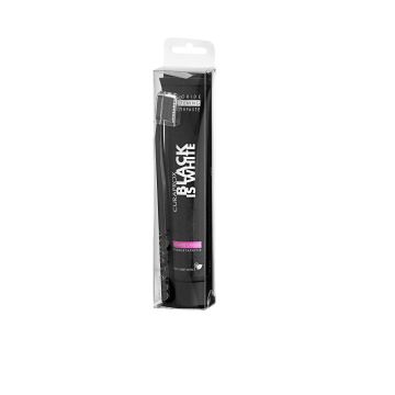 Curaprox Black Is White Комплект Избелваща паста за зъби и Четка за зъби