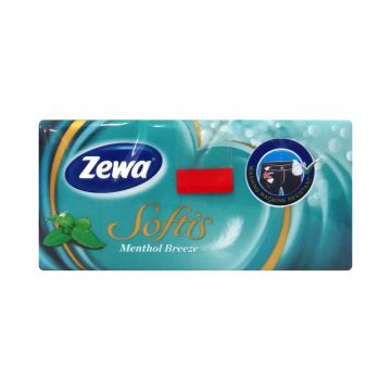 Zewa Softis Menthol Breeze 4-пластови носни кърпи x1 брой