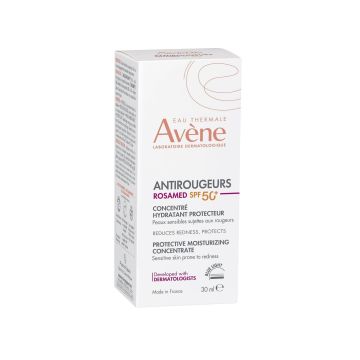 Avene Antirougeurs Rosamed SPF50 Предпазващ и хидратиращ концентрат за лице за чувствителна кожа х30 мл