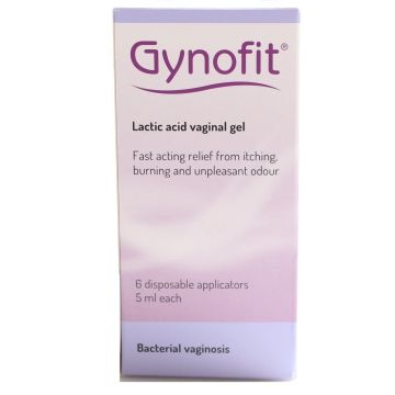 Gynofit Вагинален гел с млечна киселина и гликоген при бактериална вагиноза 5 мл х6 апликатори