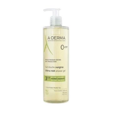 A-Derma Natural Care Подхранващ душ гел за лице и тяло с овес х750 мл