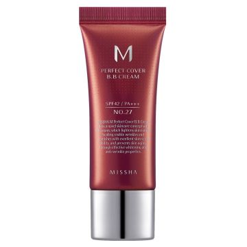 Missha M Perfect Cover SPF42 ББ крем за лице с перфектно покритие x20 мл, 27 Honey Beige