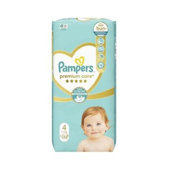 Pampers Premium Care 4 Maxi Пелени за бебета и деца 9-14 кг х52 броя