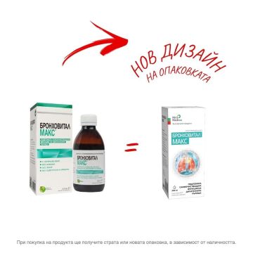 Бронховитал макс сироп за кашлица х200 мл Mirta Medicus