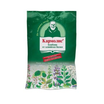 Кармолис Билкови бонбони без захар При настинка и грип х75 грама