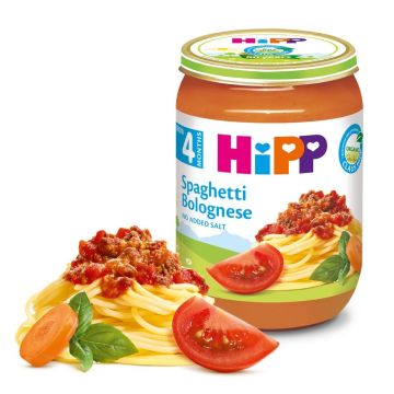 Hipp Пюре със спагети болонезе за след 4 месечна възраст х190 гр - 6230