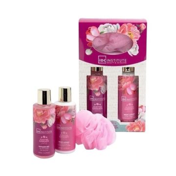 IDC Institute Scented Garden Peony Подаръчен комплект с аромат на божур от 3 части, 42241